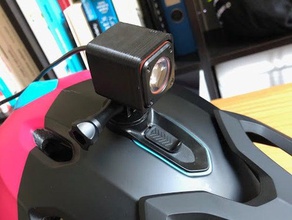 msc luz gopro titular hobby moto a montagem capacete diodo emissor de bicicleta montanha suporte v ol vtt 3d print model - Mito3D