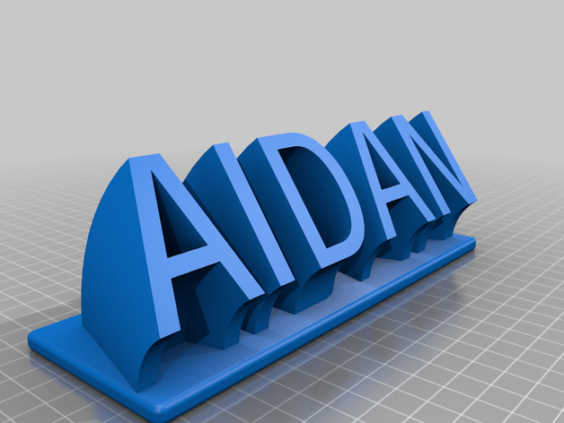 aidan office customized 3D print model - Mito3D