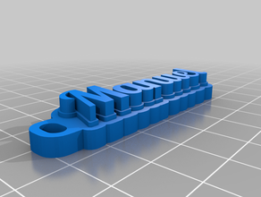 manuel Anahtarlık özelleştirilmiş 3d print model - Mito3D
