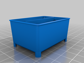 1 2 x small parts storage bin trays organization customized 3d print model - Mito3D
