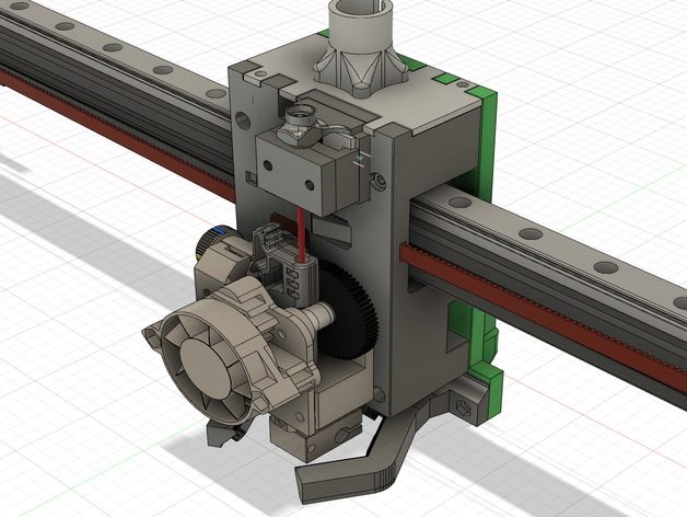 cc-Wagen - titan aero-mount mgn12 linear Schienen hotend blv extruder 3d-Drucker-Extrudern blv-mgn mgn cube e3d-hotend e3d aero e3d-v6 3D print model - Mito3D