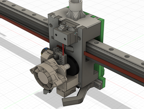cc-carriage - titan aero mount mgn12 linear rails hotend blv extruder 3d printer extruders mgn cube e3d v6 3d print model - Mito3D