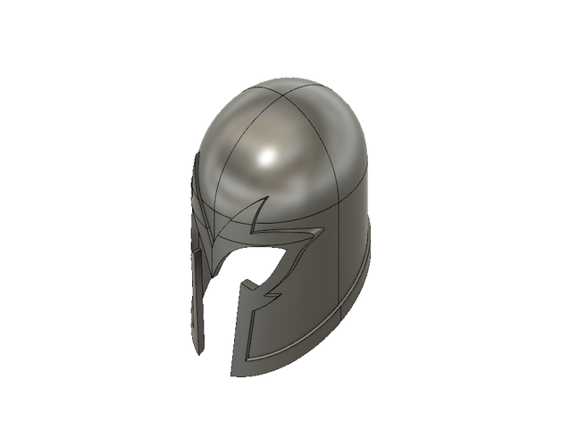 magneto helmet props logo marvel comics xmen x men 3D print model - Mito3D