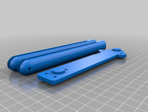 sponk - balisong trainer 3d printing fidget skill toy 3d print model - Mito3D