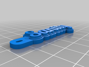 Anahtarlık santty özelleştirilmiş 3d print model - Mito3D