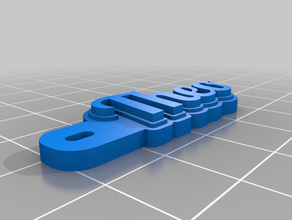 Schlüsselanhänger theo kundengebundene 3d print model - Mito3D