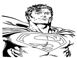 3 Süpermen kalıp 2d sanat çizgi film dc comics kahraman klark kent kriptonlu şablon 3d print model - Mito3D