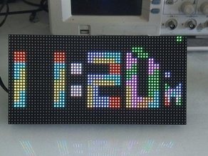 wifi tetris clock esp8266 electronics arduino led matrix wemos d1 mini 3d print model - Mito3D
