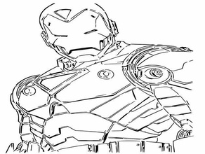 iron man 4 stencil 2d art avengers finale di partita ironman la marvel universo 3d print model - Mito3D