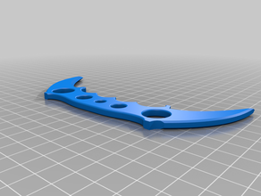 plátano cuchillo karambit props 3d print model - Mito3D