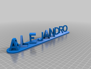 alejandro bailon signs & logos customized 3d print model - Mito3D