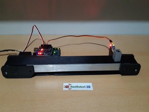 cinta transportadora - nastro trasportatore cv1 la robotica arduino robot servo 3d print model - Mito3D