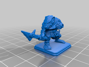 advanvced heroquest - ratmen various weapons toy & game accessories advanced 3d print model - Mito3D