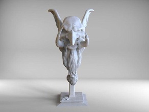 troll bearded - bhrizz sculptures beard world warcraft 3d print model - Mito3D