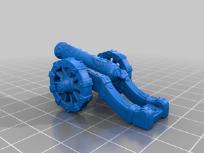 battle masters - cannon rework toys & games 28mm battletech dungeons dragons heroquest miniature tabletop warhammer 3d print model - Mito3D