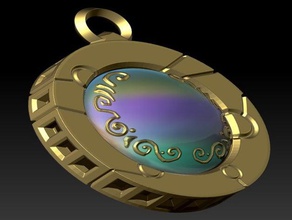heart azeroth jewelry world warcraft 3d print model - Mito3D