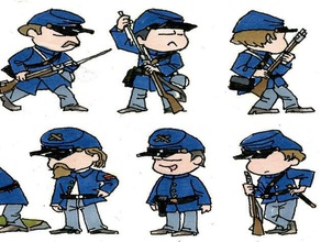 soldato della guerra civile giocattolo & accessori di gioco 28mm in miniatura minis 3d print model - Mito3D