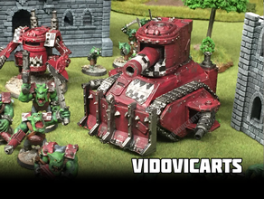 looted tank vehicles 28mm 40k lootedtank orcs orks orktober orktoberfest tabletop tau vidovic vidovicarts arts waaagh war wargaming warhammer 3d print model - Mito3D