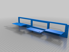 2u-networking-rack-Frontplatte sg1100 rpi äther Schalter dickere Schalen computer ethernet-switch montieren Netzwerk-rack raspberry pi 3d print model - Mito3D