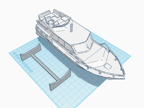 vamos boat model remix speed yacht 3d print model - Mito3D