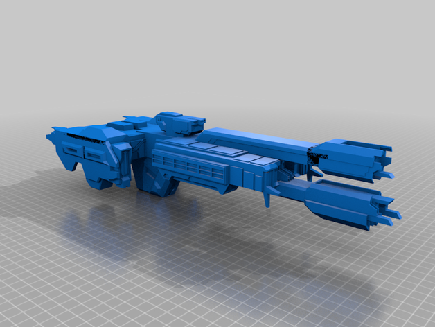 unsc in amber clad 3D print model - Mito3D