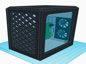 ahududu pi3b+ kule bilgisayar raspberry pi durumda 3d print model - Mito3D