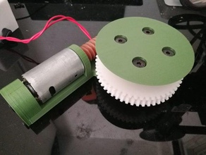 motorizado engranaje de gusano 1 54 relación los engranajes motor el 3d print model - Mito3D