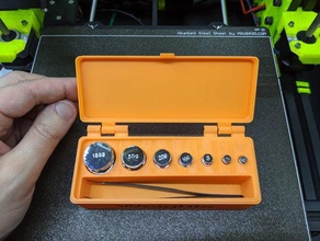 boîte de conteneur poids calibration porte-outils & boîtes d'équilibrage la l'étalonnage le 3d print model - Mito3D