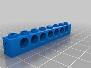8x1 brique lego L'impression 3d 3d print model - Mito3D