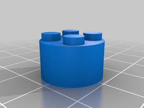 lego 2x2 barril 3d print model - Mito3D
