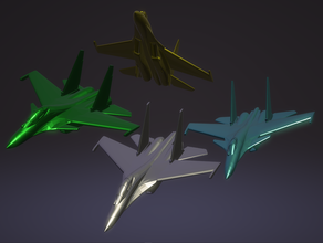 sukhoi flanker pack vehicles fighter russia vvs 3d print model - Mito3D