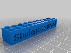 my customized lego text bricks signs & logos 3d print model - Mito3D