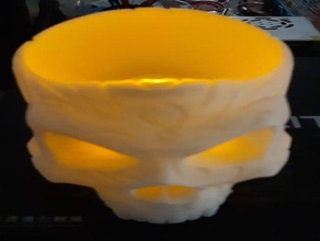 Schädel dent sabre vase 3d-drucken 3d print model - Mito3D