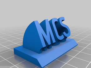 mcs office su misura 3d print model - Mito3D