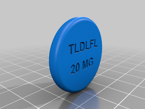 taldalafil cialis 20mg cutter household supplies pills 3d print model - Mito3D