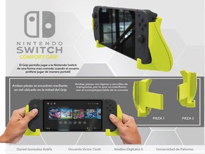 nintendo switch grip joistick Stampante 3d cosplay ergonomico foregrip idea joystick interruttore playstation 3d print model - Mito3D