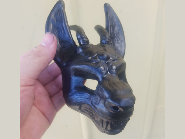 démoniaque loup masque le costume 3D print model - Mito3D