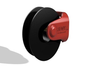 3dny wall mounted spool holder 3d printer accessories filament mount 3d print model - Mito3D