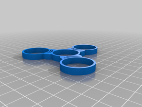 simple fidget spinner spidget finner gadgets fun toy 3d print model - Mito3D