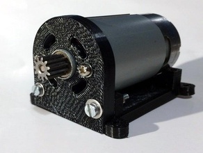 dc-motor rs-550 montieren - Elektronik mabuchi rs-500 3d print model - Mito3D