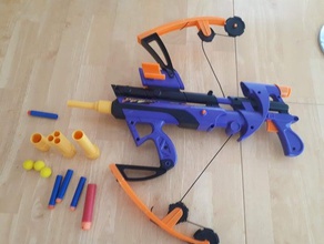 nerf big bad bow modular barrel system toy & game accessories mod 3d print model - Mito3D