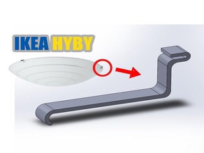 ikea-hyby-Haken-Ersatz Ersatz-Teile hyby ikea Lampe 3d print model - Mito3D