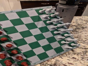 magnetic openscad chess board algebraic notation 3d print model - Mito3D