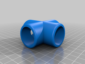 254 4 way flat pipe diy customized 3d print model - Mito3D