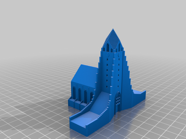 hallgr mskirkja reykjav k edifici e strutture gli hallgrmskirkja l'islanda 3D print model - Mito3D