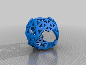 convextetrahedral8v 3 11 17 39 45 math art convex dome geodesic sphere tetrahedral 3d print model - Mito3D