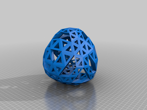 convextetrahedral8v 2 3 9 11 17 37 38 39 45 math art convex dome geodesic sphere tetrahedral 3d print model - Mito3D