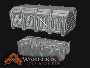 kill team tokens shipping crate toy & game accessories 40k token killteam mtg holder warhammer warhammer40k warlock3dmodels 3d print model - Mito3D