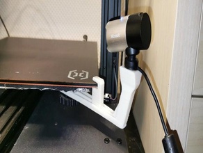 artilharia sidewinder x1 câmara-cama de montagem Impressora 3d acessórios do swx1 asa asx1 câmera suporte enovo lifecam studio a microsoft sw-x1 webcam 3d print model - Mito3D