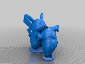 pikachu kanama kalp tutar hayvanlar 3d print model - Mito3D